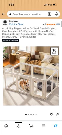 Acrylic play pen