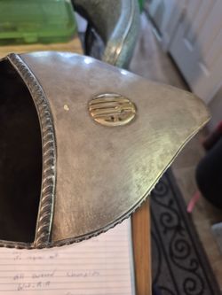 Silver Plate water pitcher with wood handle