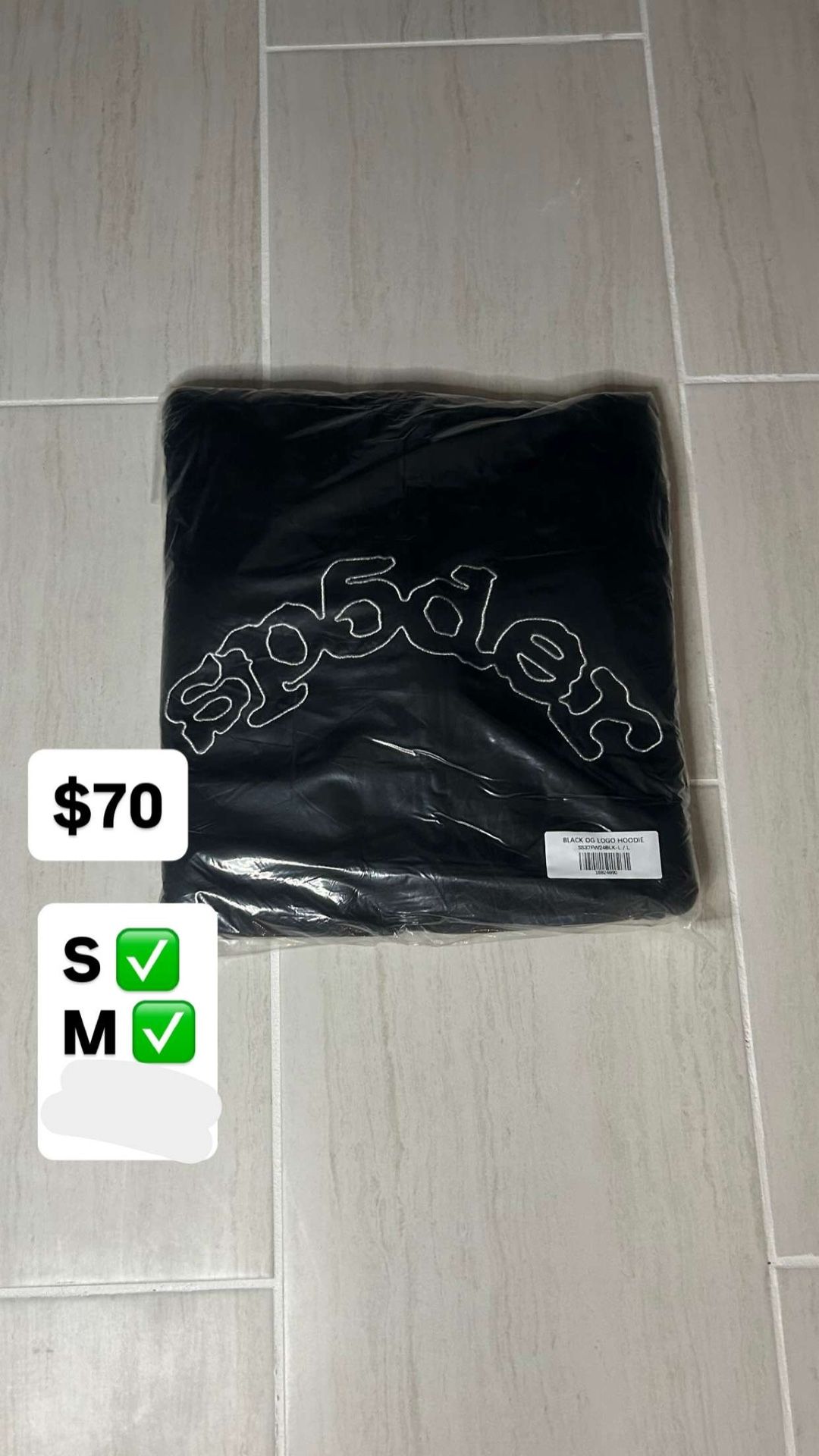 spider hoodie black