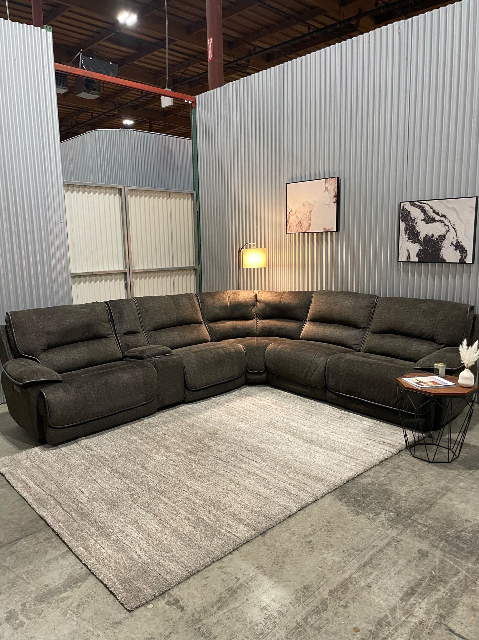 Redding Fabric Power Reclining Sectional - DELIVERY AVAILABLE 🚚