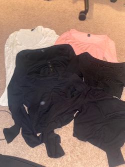 6 shein long sleeve crop tops for $6