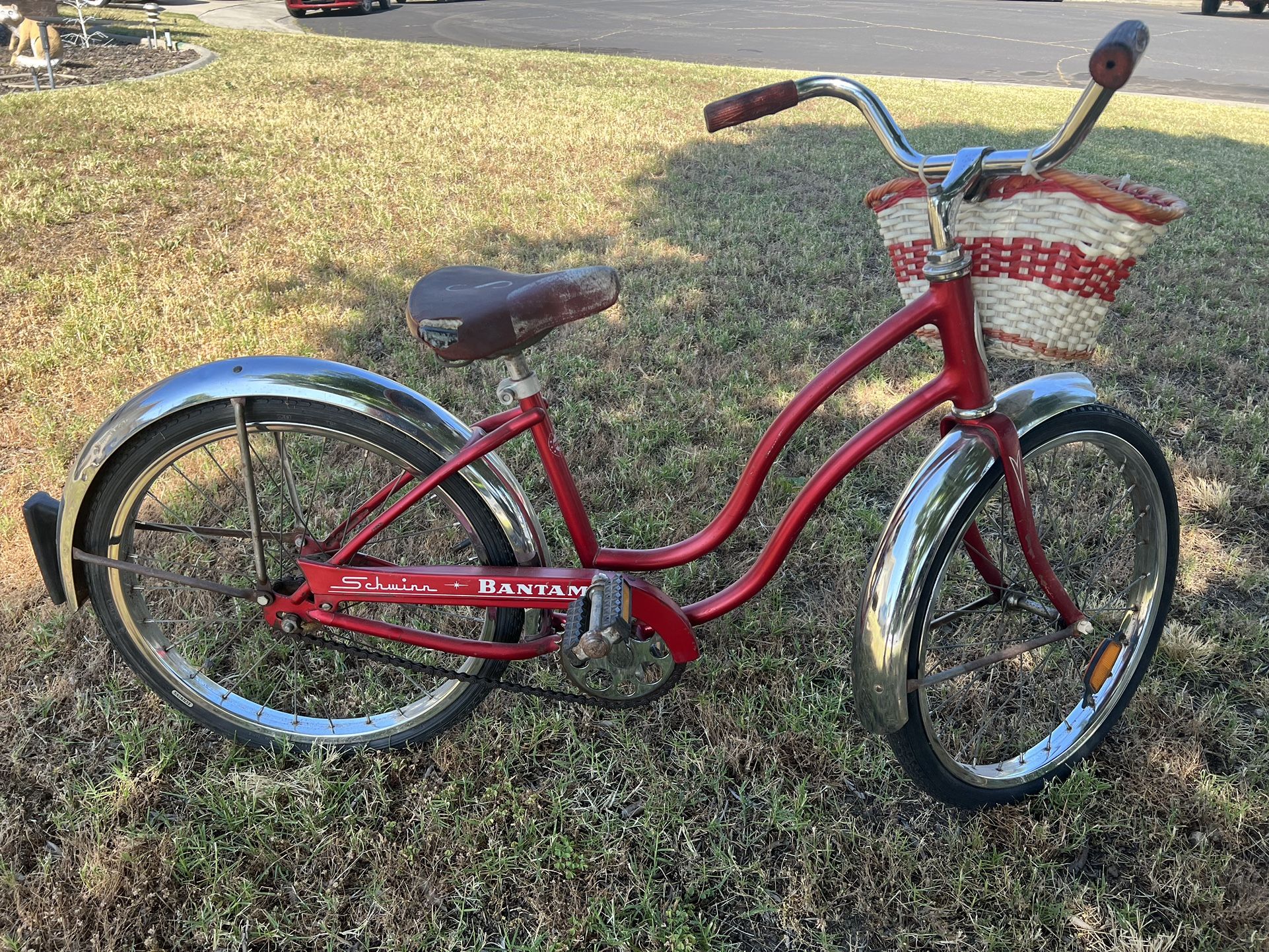 Vintage 70s Schwinn bantam bicycle red