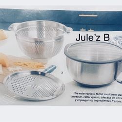 Princess House.  Juego De Tazón Con Rallador Y Colador Nuevos En Su Caja 