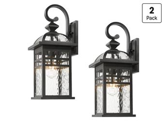 Exterior Lantern Lights 2 Pack Garage Light Lanterns