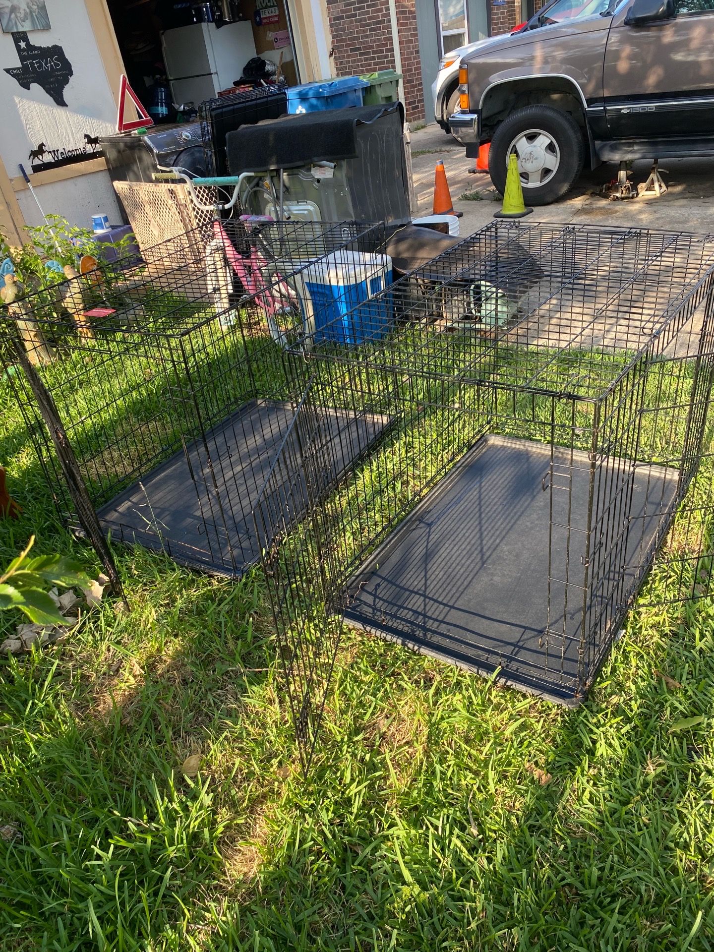 Dog cages 42”x28”x30 $40 each or $70 for both