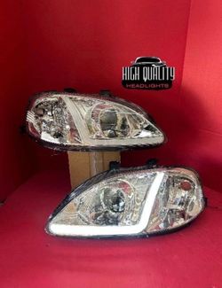 Honda Civic 1999. 2000 headlights.