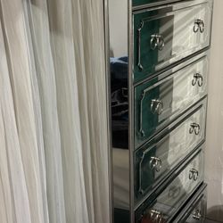 Z Gallerie Tall Mirrored Dresser