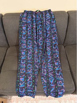 New… Gecko Hawaii surf Multi Stripe Beach Pants Large