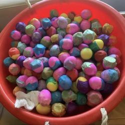 Eggs With Confetti And Flour 