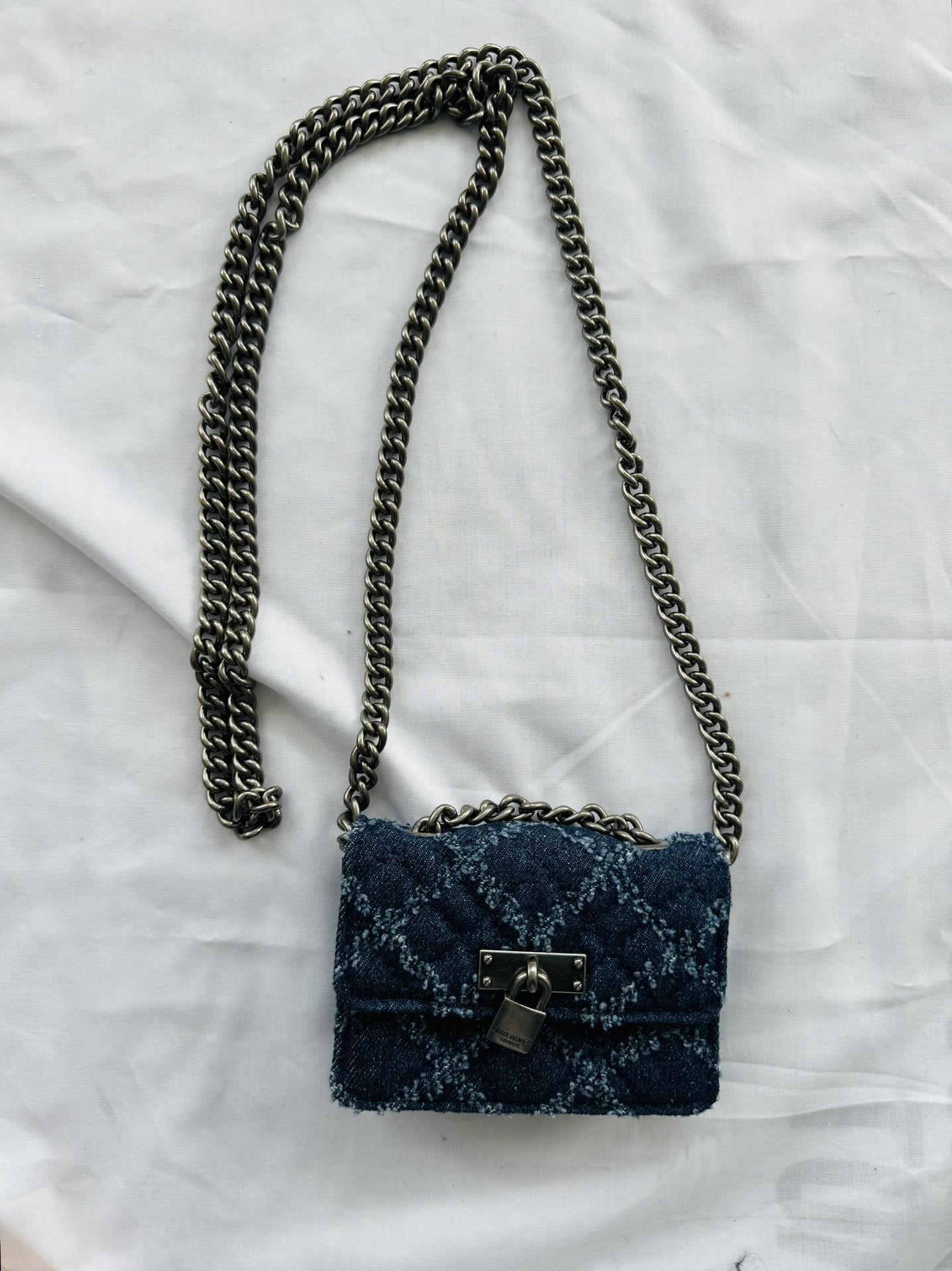 NWOT Kurt Geiger Super Mini Denim Micro Brixton