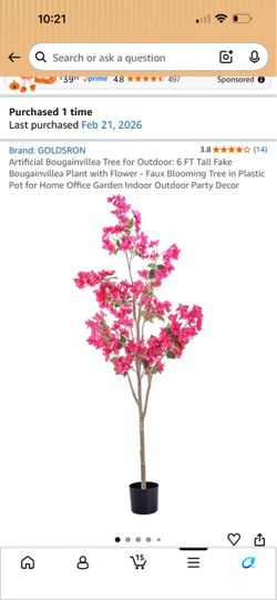 Artificial Bougainvillea Tree