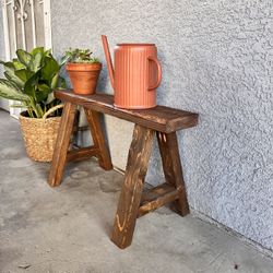 Wooden Rustic Bench 