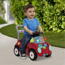 Radio Flyer Busy Buggy Toddler Push Walker Ride On Car