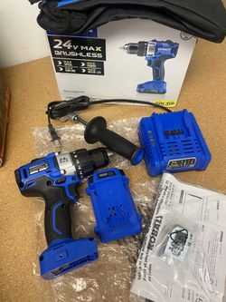 Kobalt 0672823 24v Max Brushless Compact Drill Driver Kit Cordless New in Box