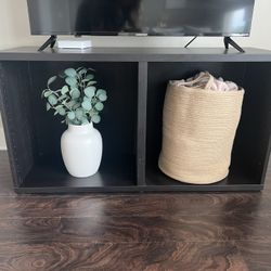 Black TV Console Table