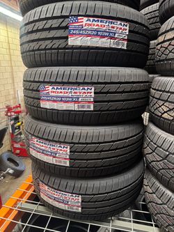 245/45R20 American 4 brand New tires installed and balanced included