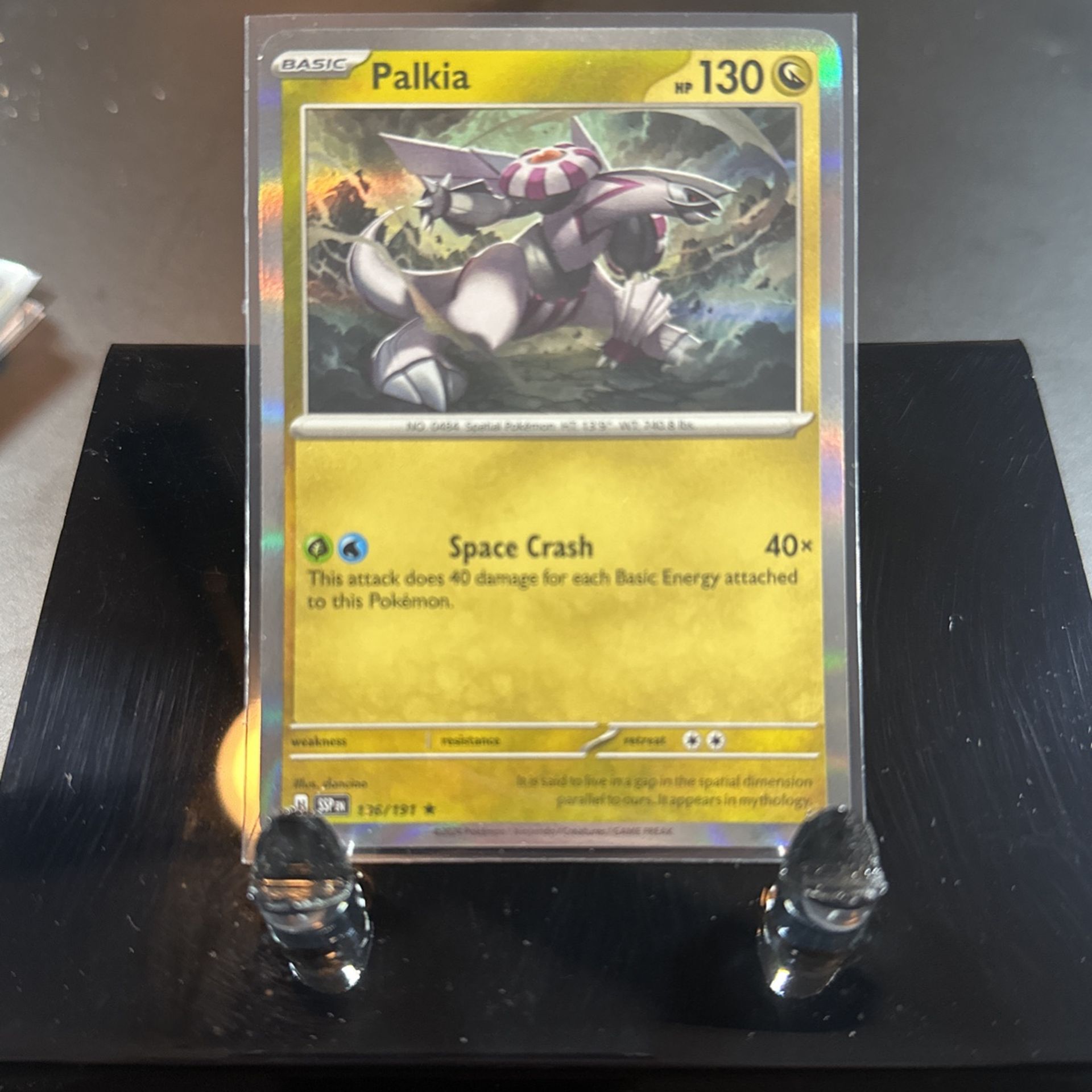 Holographic Palkia Pokemon Card