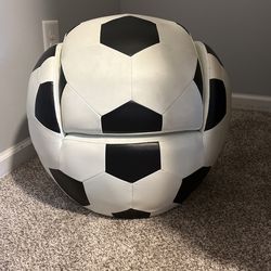 Kids Leather Soccer Ball Chair 