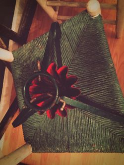 Vintage 1950s Metal Atomic Style Christmas Tree Stand