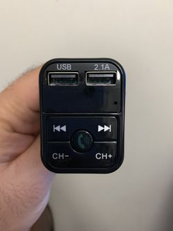 Wireless Bluetooth Car kit handsfree talk MP3 player fm transmitter dual car charger