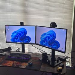 BenQ 27 inch Dual monitors with stands 