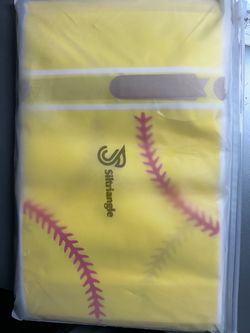 Softball Snack Plastic Bags 50 Count