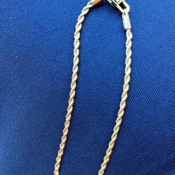 Rope Bracelet 18k Gold Plated 