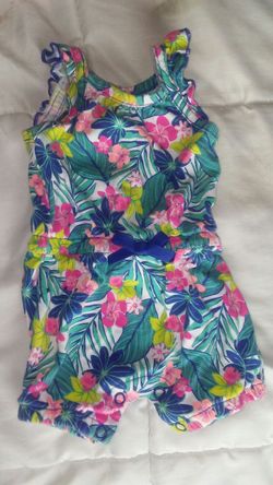 NEWBORN FLORAL JUMPER