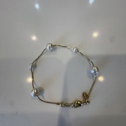 Faux pearl bracelet