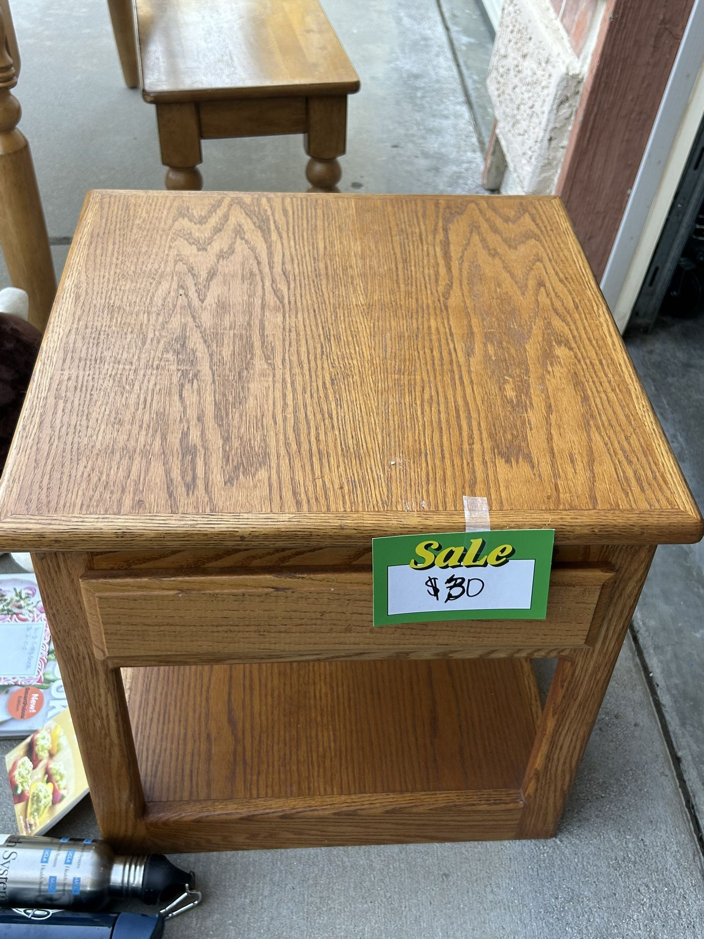 1 end table garage sale 
