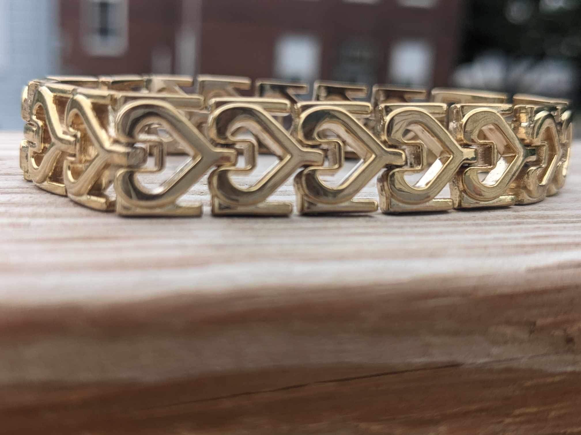 Vintage Hearts Links Bracelet