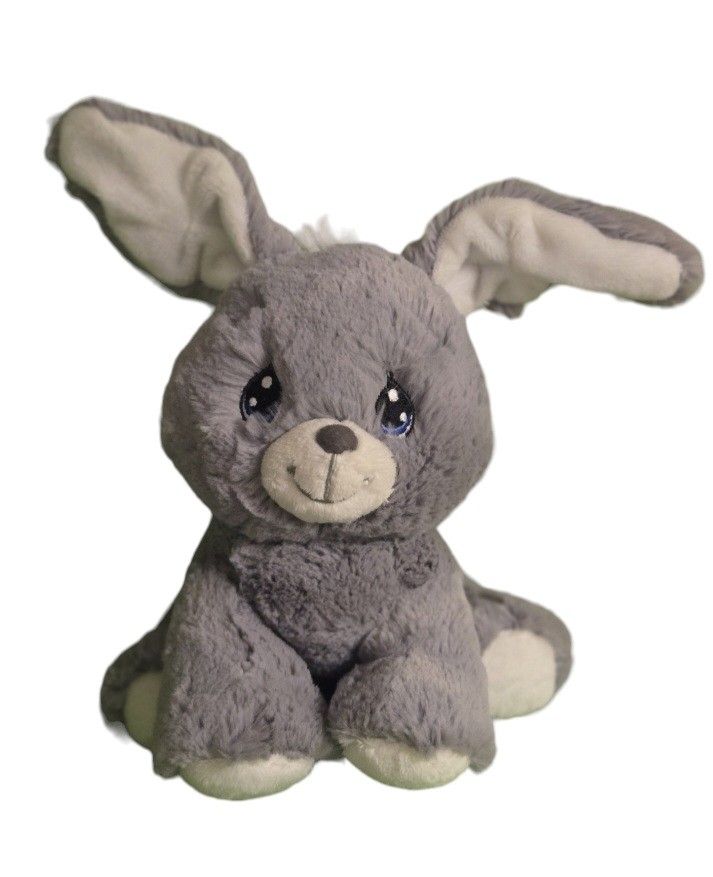 Easter Bunny Plush 7" very soft bunny big eyes precious moments Aurora. .