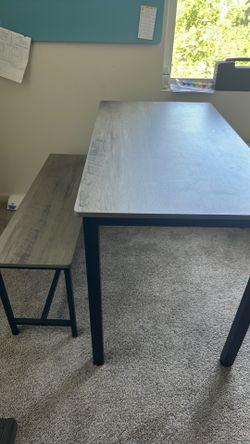 Dining table set for 4 - space saving - 2 months old - almost like new