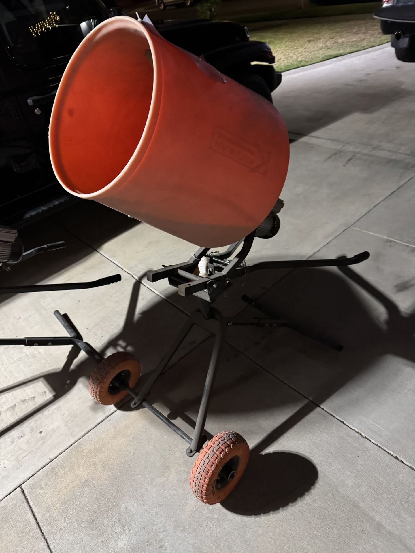 Kushlan Cement Mixer , 1/2 Hp 120 Volt motor, Direct Drive