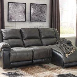 New Reclining Sofa With Chaise 