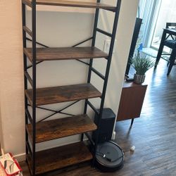 Iron And Wood Bookshelf 