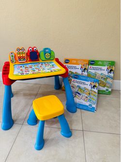 VTech Touch and Learn Activity Desk Deluxe ➕Expansion Packs