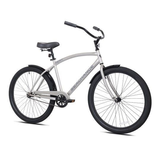Kent 26 Men's Seachange, Cruiser Bike, Silver