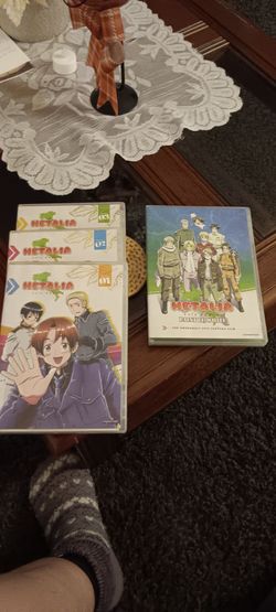 Hetalia Axis Powers DvD's Vol 1, 2, 3