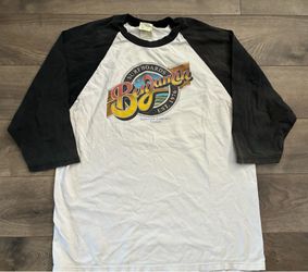 Vintage Ringer T-Shirt Corpus Christi Texas Surf Shop Skate Made In USA 90s Rare