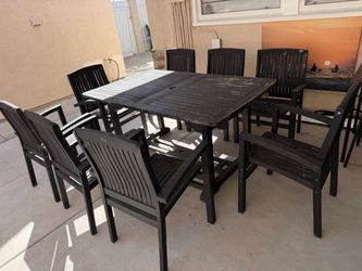 Patio teak set