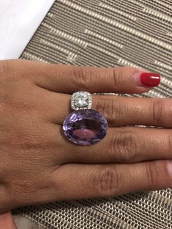 Purple natural stone for jewelry