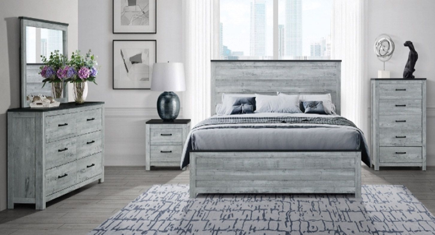 Grey Bedroom Set – Contemporary & Timeless Style, Brand New