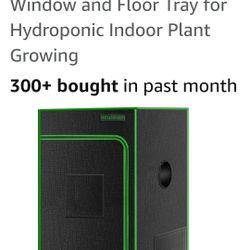MELONFARM 24"x24"x32'' Grow Tent, High Reflective 600D Diamond Mylar Canvas with Observation Window and Floor Tray for Hydroponic Indoor Plant Growing