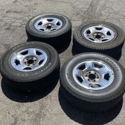 4 X 265/70r17 6x5.3 6x135 F150 Stock Rims Wheels With Tires