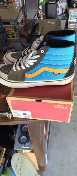 For sale Vans Sk8  high pro knee slide skating shoes size 12.