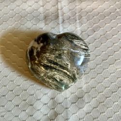 Moss Agate Heart