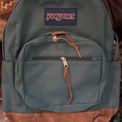 JanSport Backpack with Leather Bottom