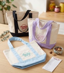 Trader Joe's Canvas Tote Bags cada una 10 o set d 3 a 25