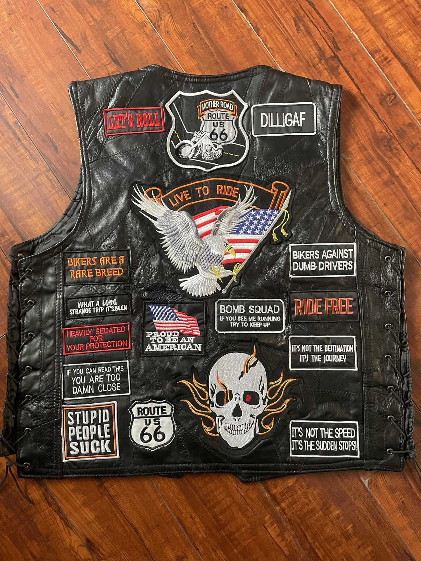 Diamond Plate Buffalo Leather jacket